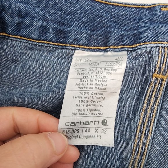 Carhartt Mens carpenter Jeans size 44 x 32 WORK Jeans - Picture 3 of 3